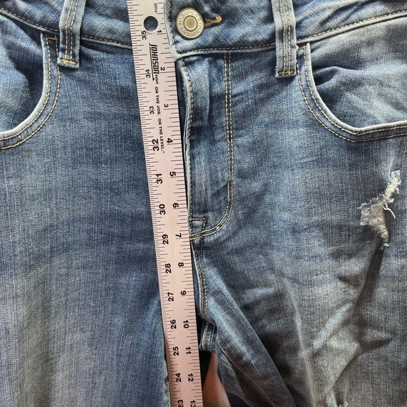 Maurices Distressed Jegging Jeans Womens M Blue Denim Stretch Cute Comfy 2514 - Picture 5 of 9